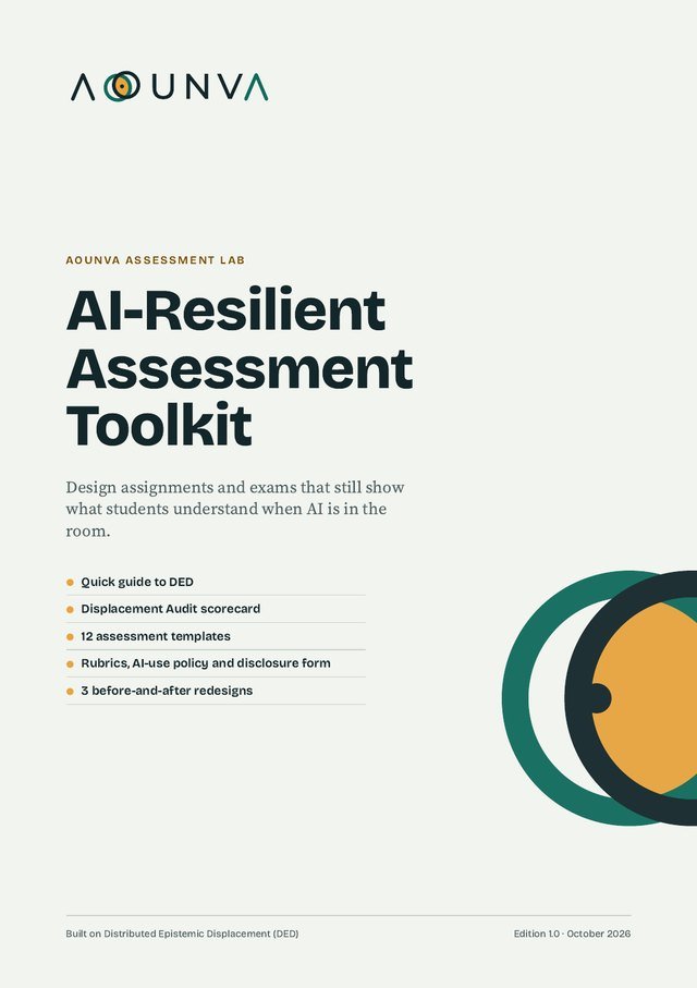 Cover of the AOUNVA AI-Resilient Assessment Toolkit